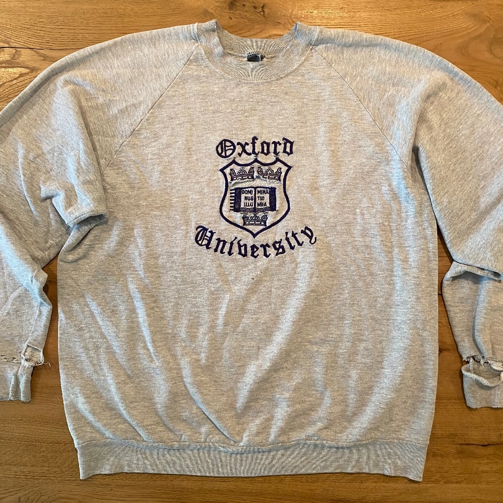 Vintage Oxford University Sweatshirt